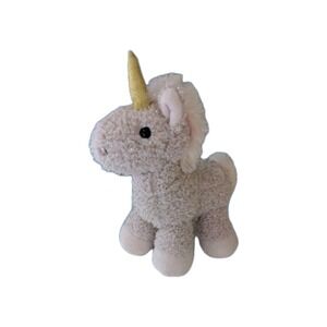 Manhattan Toy Company Pink Gold Shimmer 10" Unicorn Soft Plush Stuffed Animal